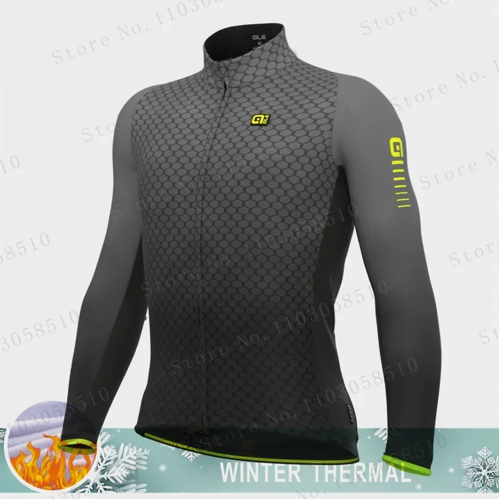 thumbnail image 1 of AIE Nuevo Conjunto de Jersey de Ciclismo de Polar Térmico de Invierno 2024 de Manga Larga Ropa de Ciclismo para Hombre Ropa de Ciclismo maillot Ciclismo, 1 of 5