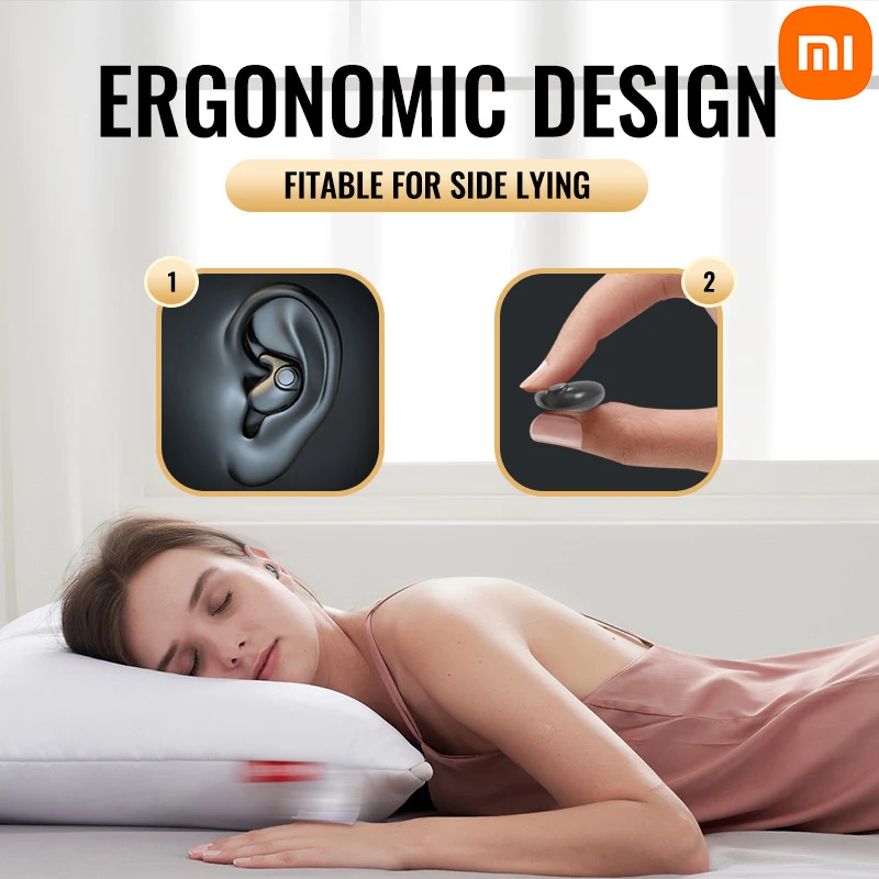 Xiaomi Sleep Invisible Earbuds Tiny Headphones Noise Cancelling Wireless Headsets Sports Stereo Bluetooth 5.3 Earphone With Mic 3