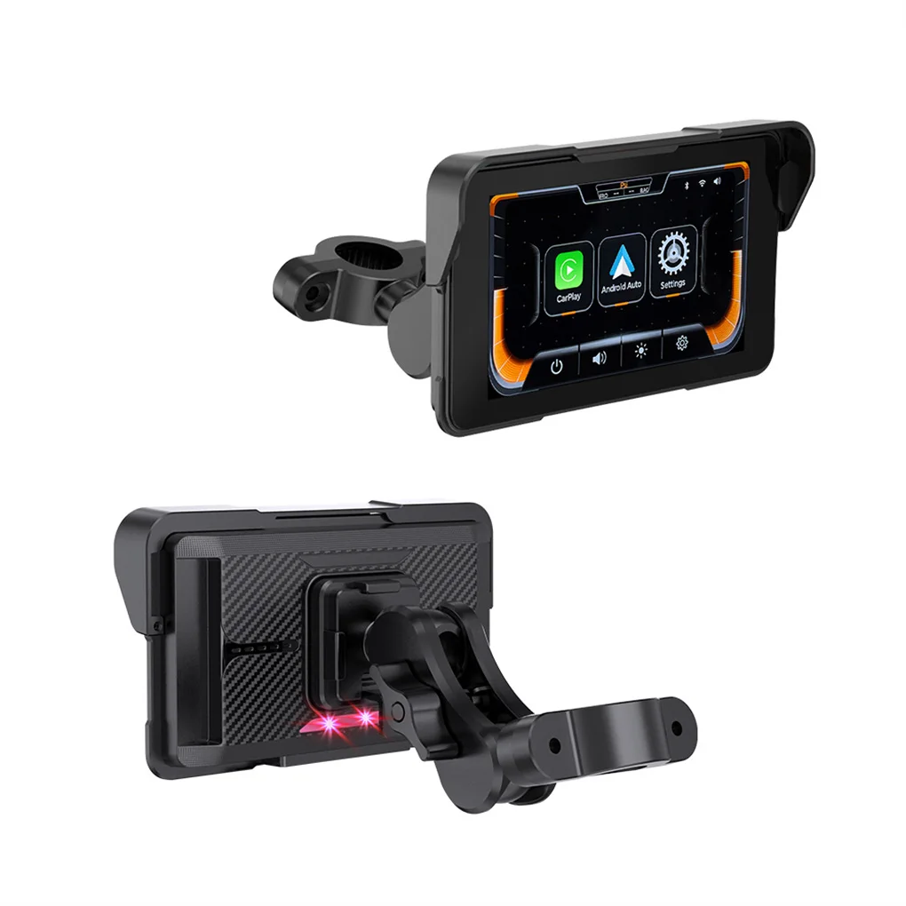 5inch Waterproof Touch Screen Wireless CarPlay Moto Android Auto Portable Digital Motorcycle Dashboard GPS Motorcycle Navigation