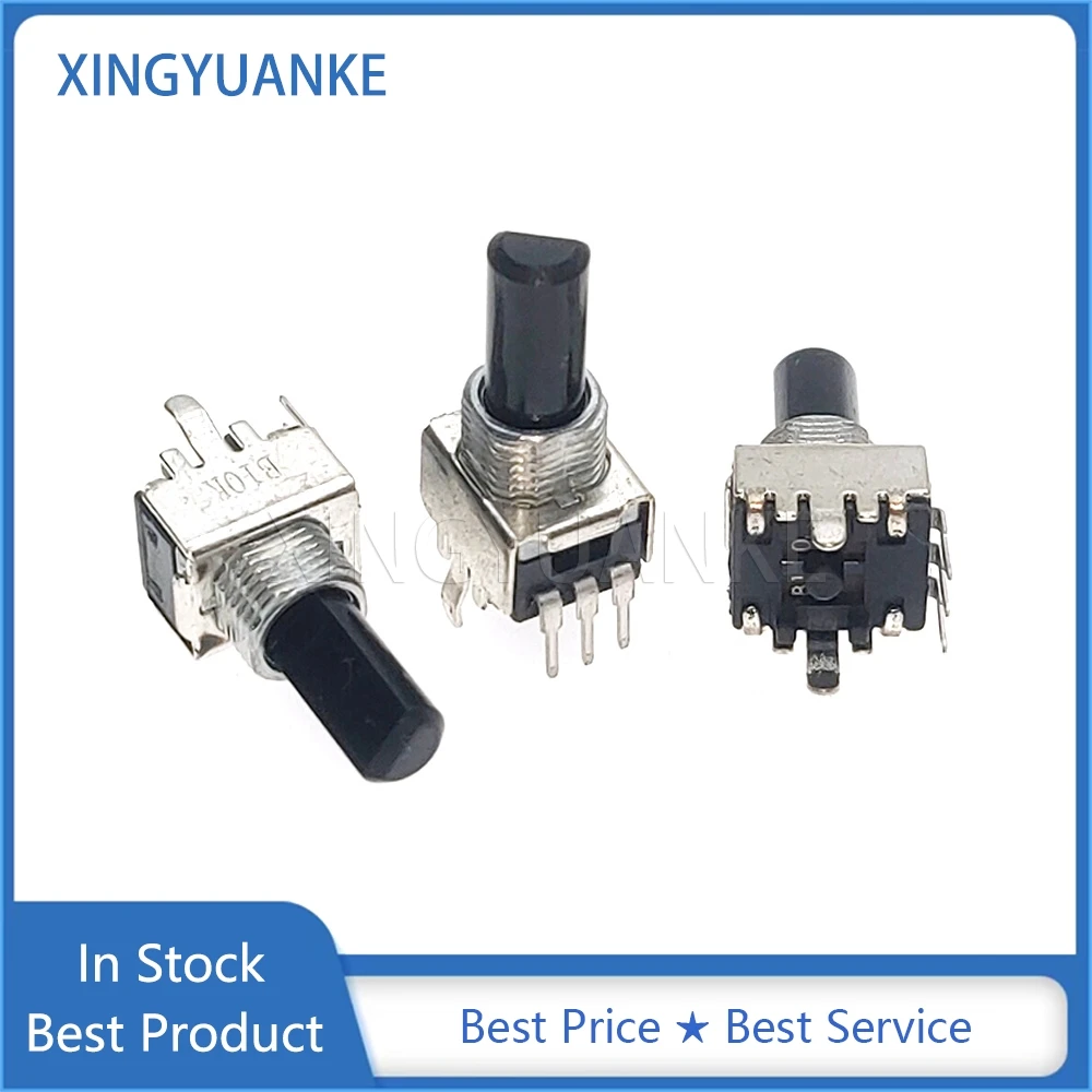 

5PCS 09 Type Single Vertical 3-Pin B10K B103 Half Shaft Length 16MM Volume Adjustment Potentiometer