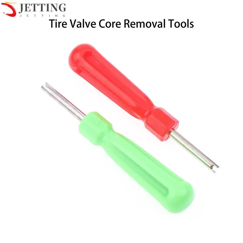 

Tire Valve Core Removal Tools Wrench Plastic Handle Iron Plated Wrench Core Tire Repair Hand Tool For Car Bike Bicycle Motorcycl