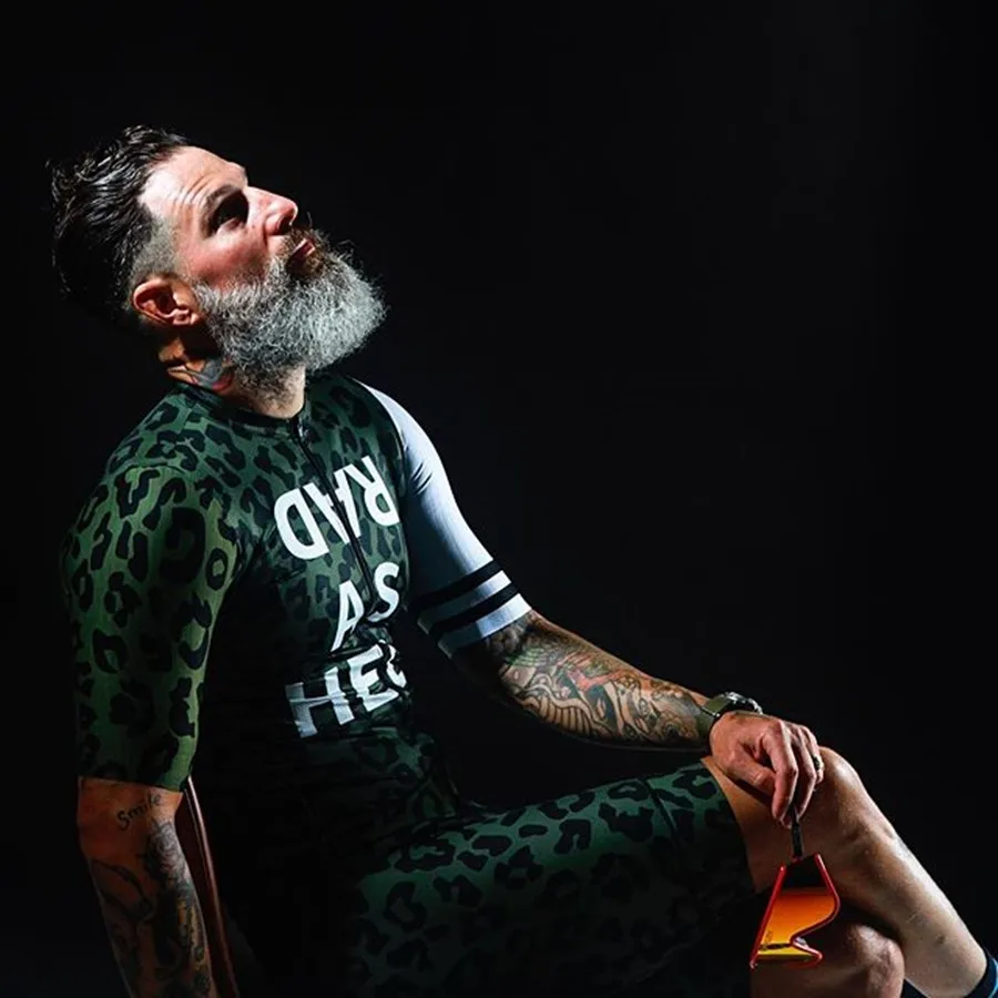 LOVE THE PAIN　サイクリングウェア 男性用Love The Pain Cycling Jerseyセット,屋外MTB Jersey,ビブ