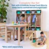 5-Section Straight Coat Locker, Classroom Furniture, Natural 4