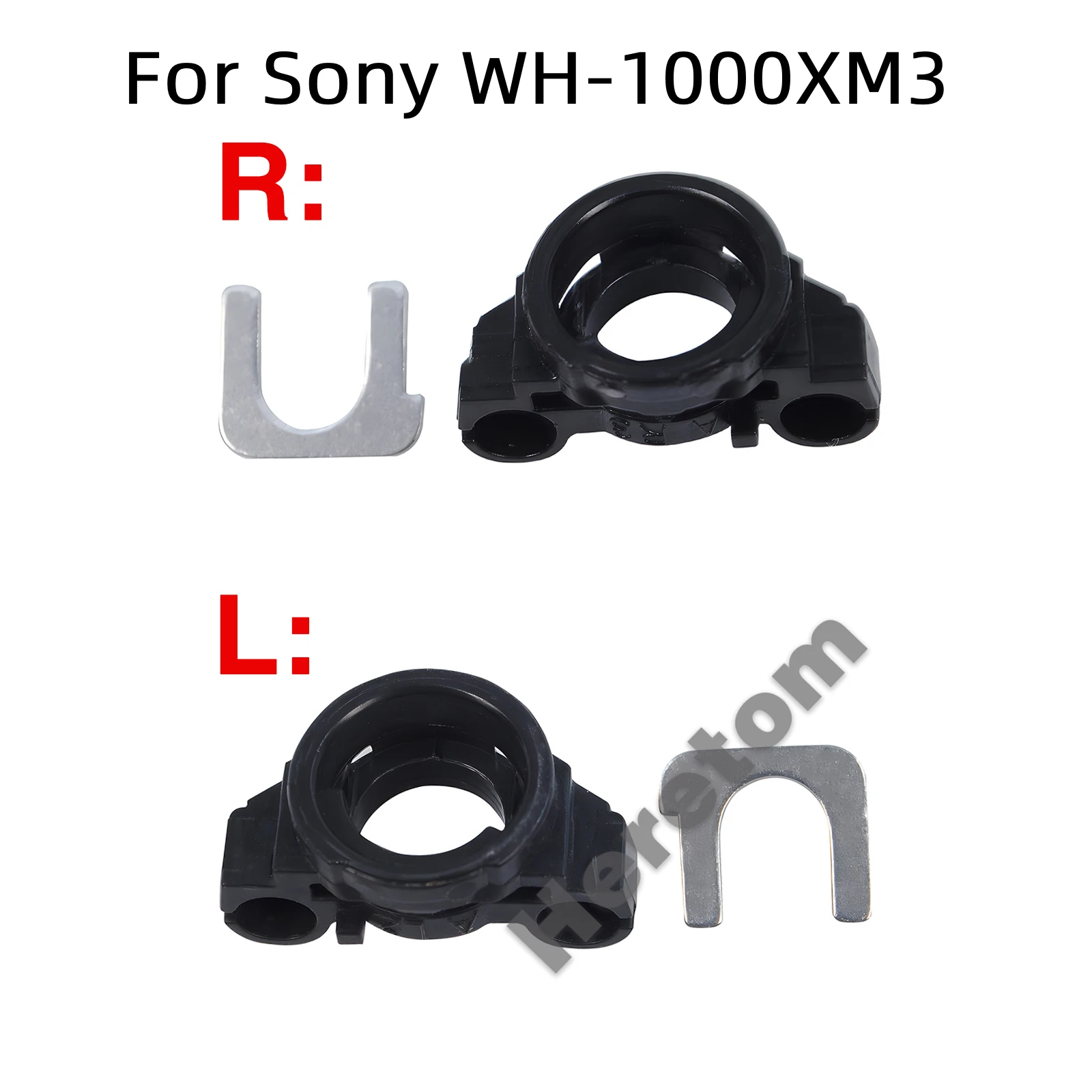 Cuffie Cerniera In Plastica Girevole Per Sony Wh-1000Xm3 Wh1000Xm3 Destra/Sinistra + U Parti Metalliche