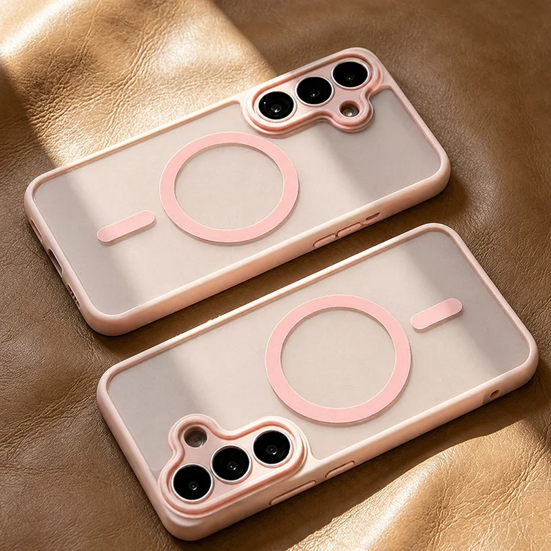 Luxurious Magsafe Magnetic Phone Case with Lens Protection Cover