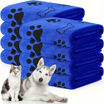 2pcs Soft Microfiber Dog Towels - Quick Dry, Absorbent Pet Bath & Grooming Towels For Dogs Dog Towels Pet Bath Drying Towels Dog 1
