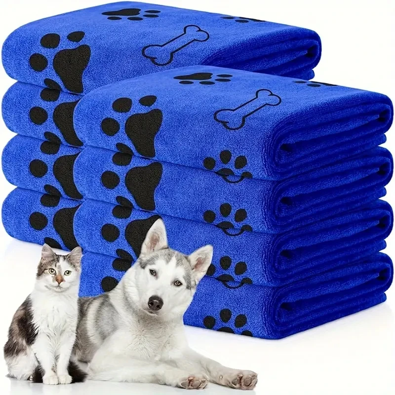 2pcs Quick-Dry Microfiber Dog Towels 1