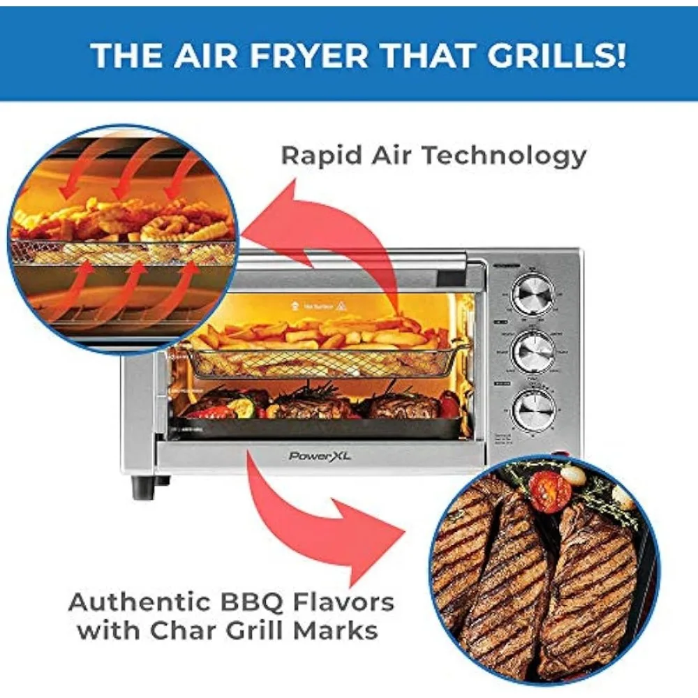 10-in-1 Air Fryer Grill Steak Searer 1700W - Large 15.4 Rotisserie Oven  With Bamboo Charcoal Grill Grate Electric Free Shipping - AliExpress