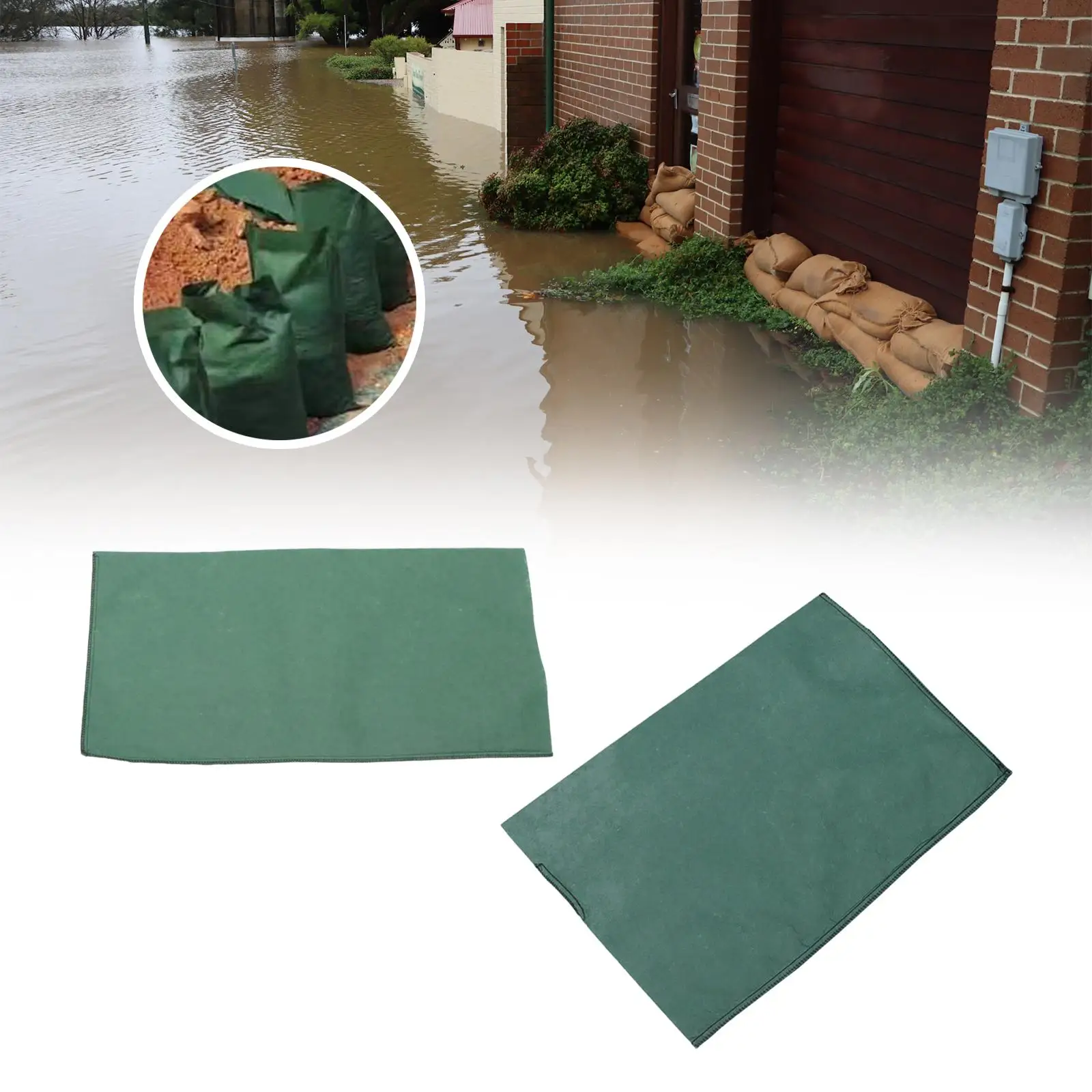 Barriere D'Acqua Resistente Assorbente D'Acqua Protezione Antipioggia Sacco Di Sabbia Prevenzione Assorbente Sacchetto Di Sabbia In Tela Barriera Anti
