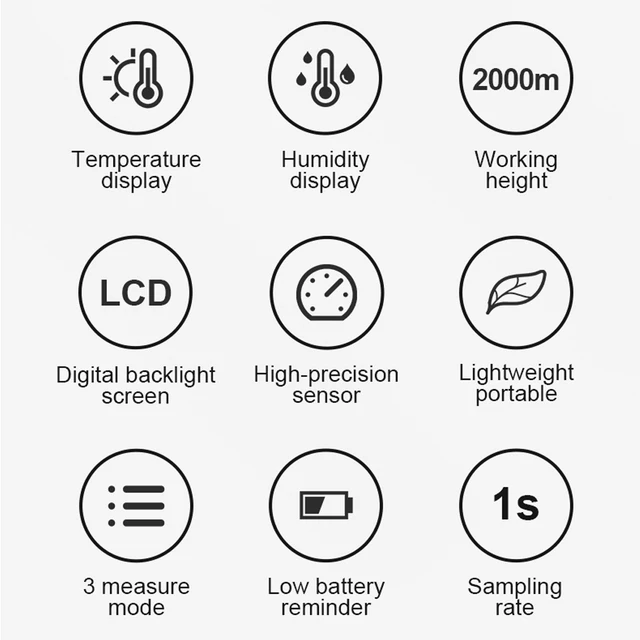 mestek th10 digital temperature & humidity