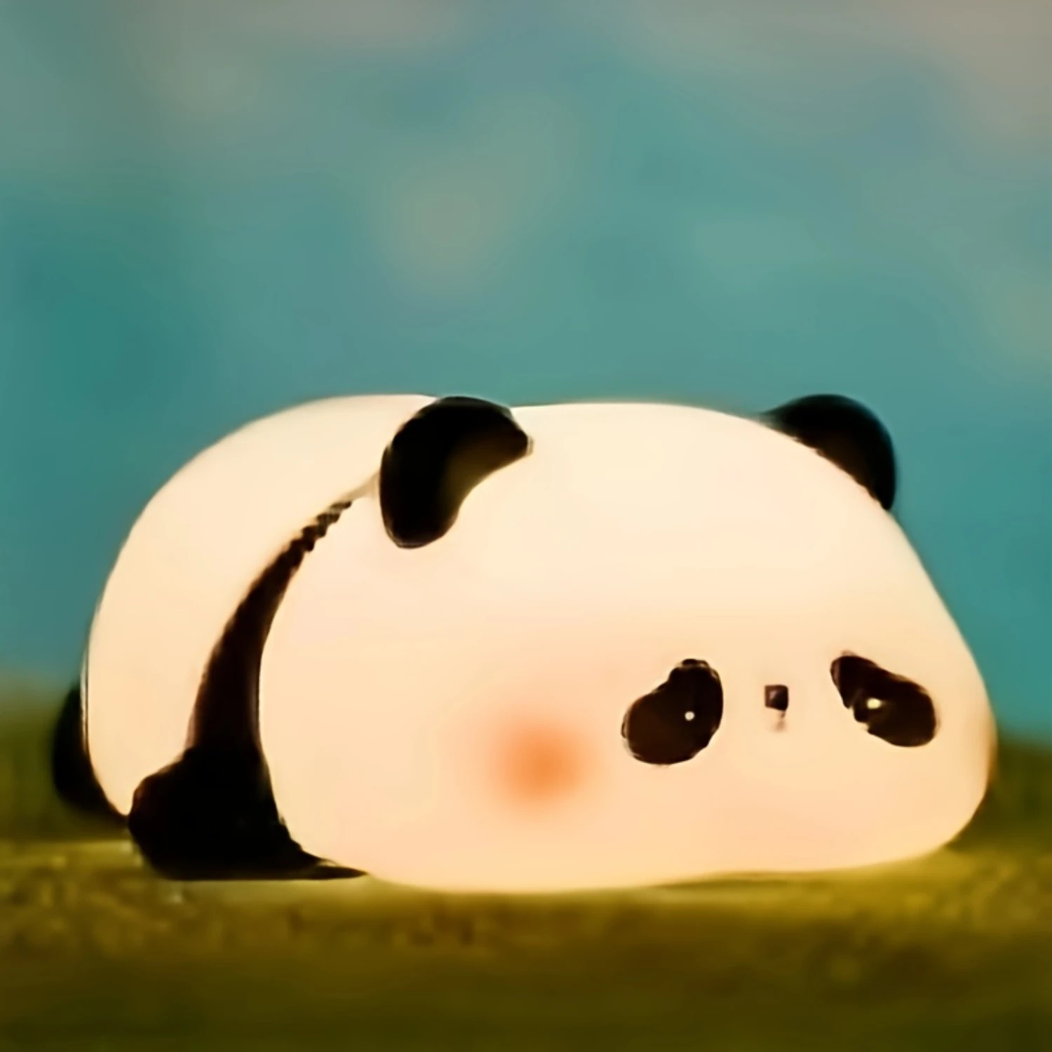 Dimmable Cute Panda Night Light-Soft-Glow LED, Squishy Silicone Design, Perfect for Breastfeeding, Nursery, and Room Decor
