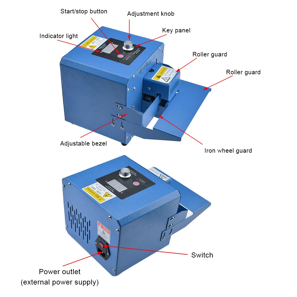 Continues Auto Sealing Machine Desktop Bag Sealer 80-180 degree Heat Sealing GLF-50 Temperature Control Speed Roller