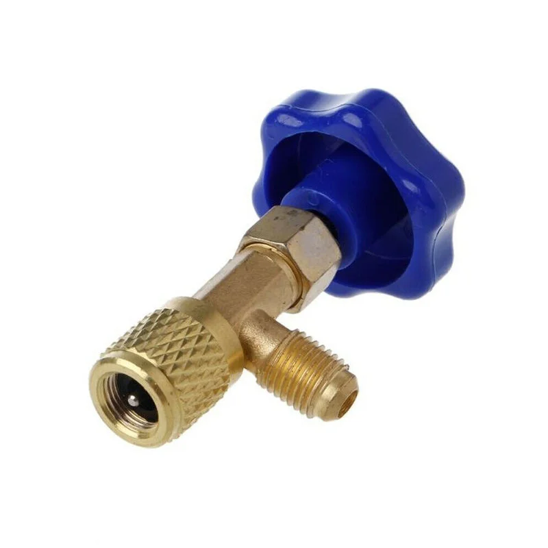 1Pc Low Pressure Dispensing Valve Bottle Opener 1/4 SAE Connector Mayitr Refrigerant Bottle Can Tap for R22 R134a R410A Gas ac refrigerant recharge tool,air conditioning recharge kit