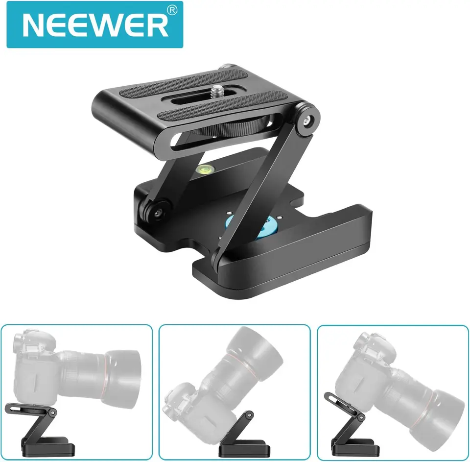 Lanxire Z-Flex Testa Inclinabile Testa A Treppiede Tipo Z Con 4 - Foto 2