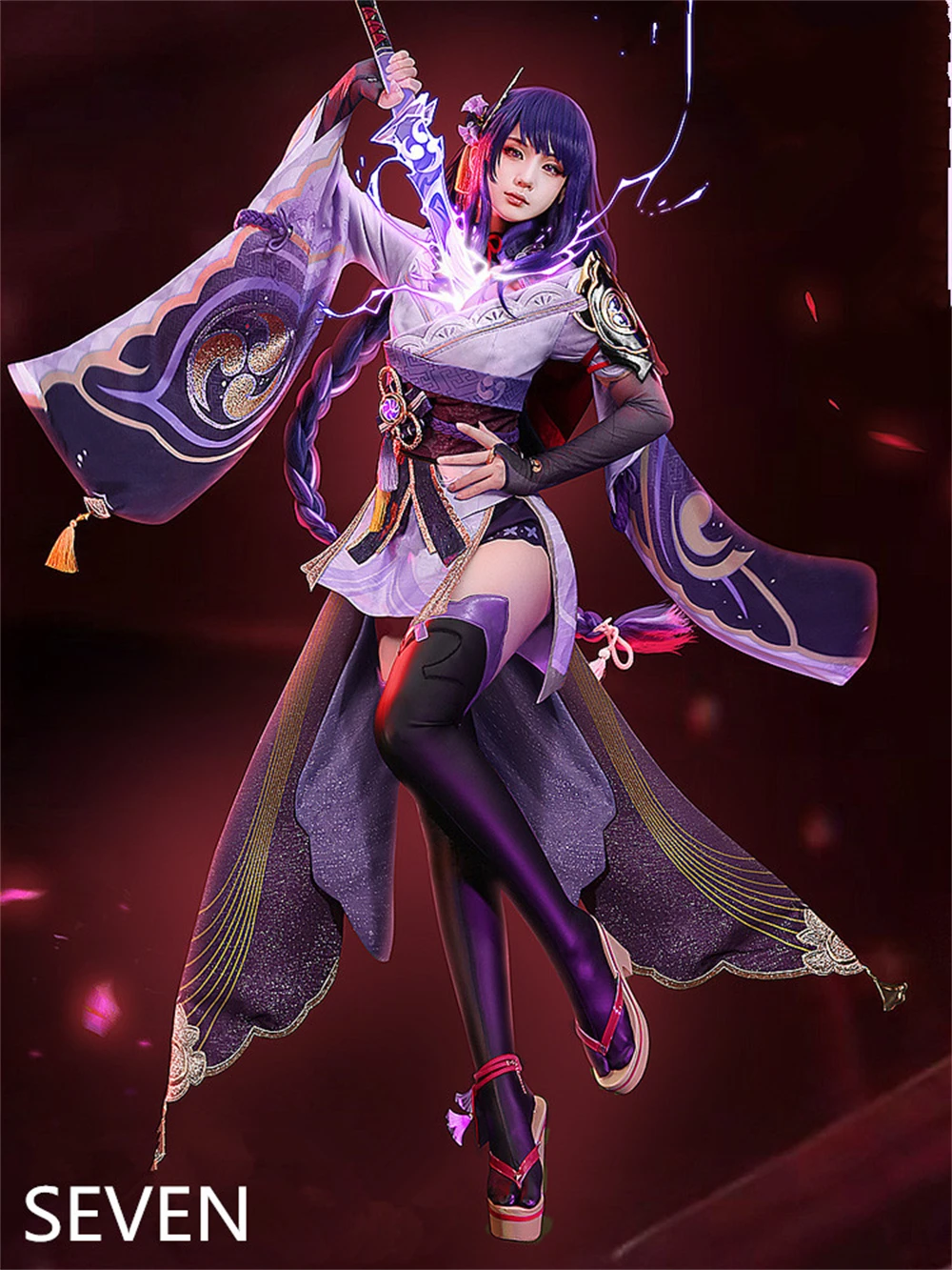 

Genshin Impact Cosplay Game Raiden Shogun Beelzebul Cosplay Costume Genshin Impact Woman Sexy Dress Cosplay Costumes