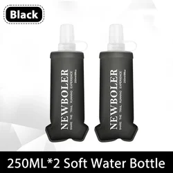 NEWBOLER Collapsible Soft Flask Water Bottle - Portable and Lightweight (250ML - 2)