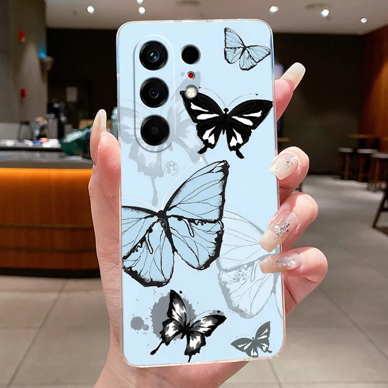 Butterfly Bow Protective Transparent Soft Silicone Phone Case