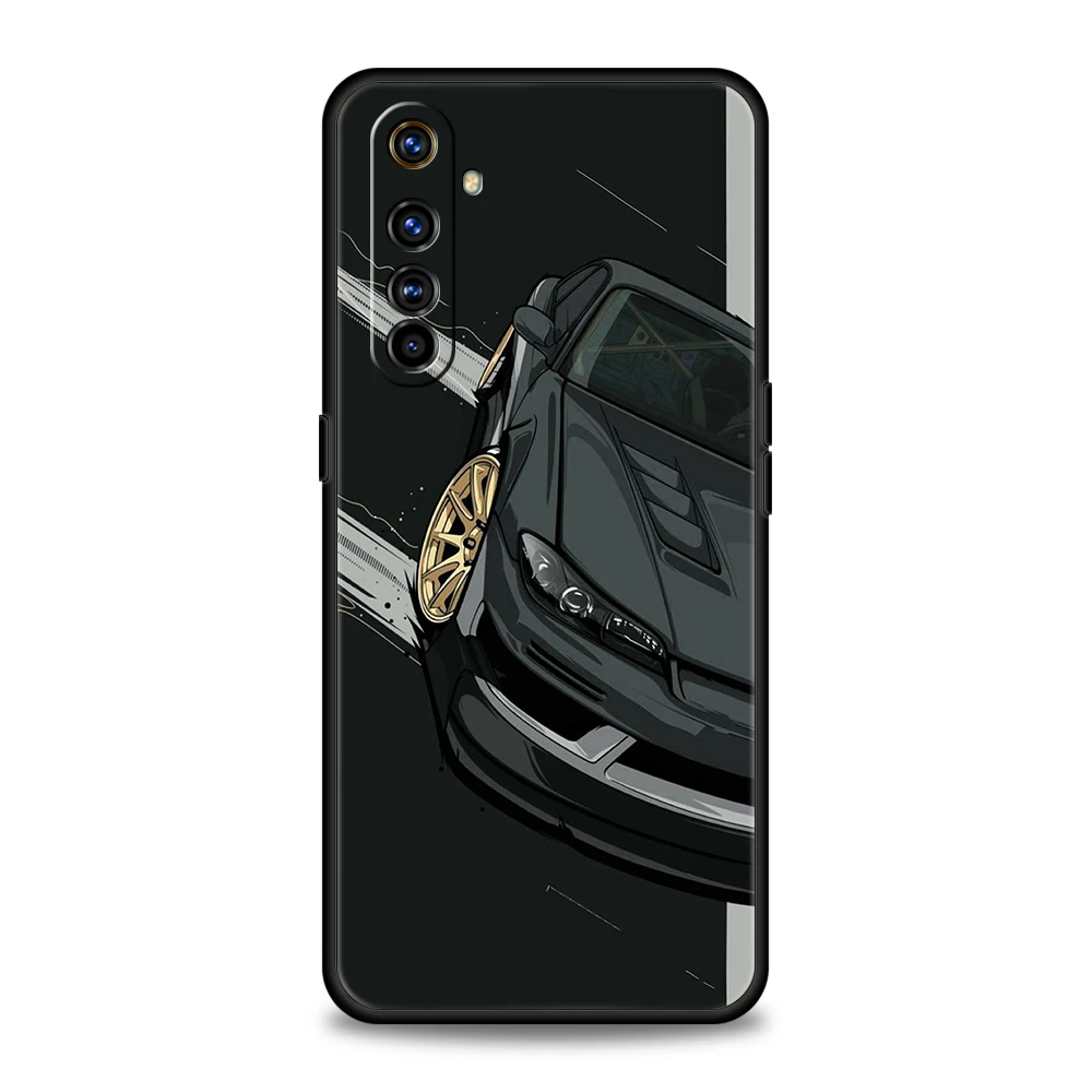 JDM Drift Sports Car Design Silicone Phone Case