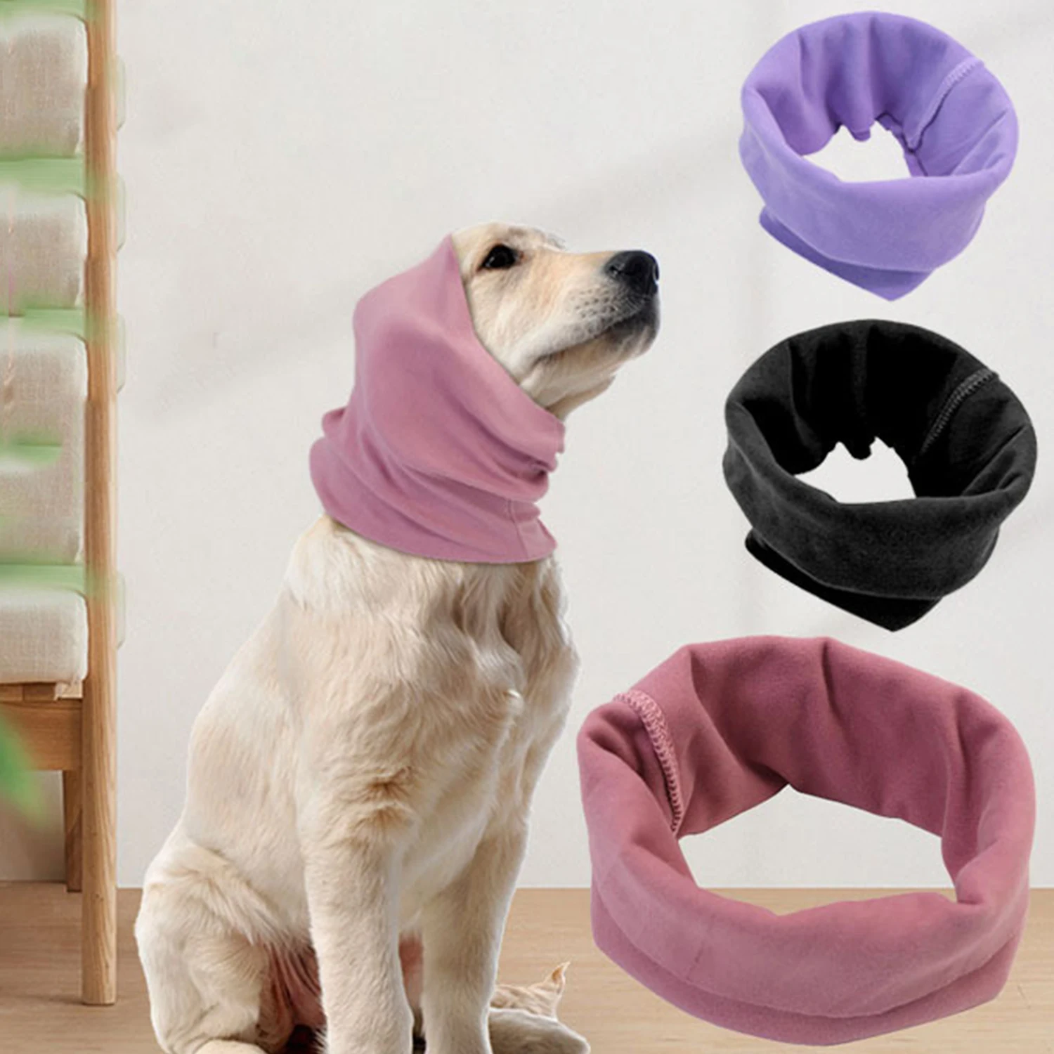 

Noise-proof Earmuffs Grooming Windproof Puppy Hat Pet Earmuffs Cloth Hat Headgear Ear Cover Keep Warm for Dog Cat Accessories