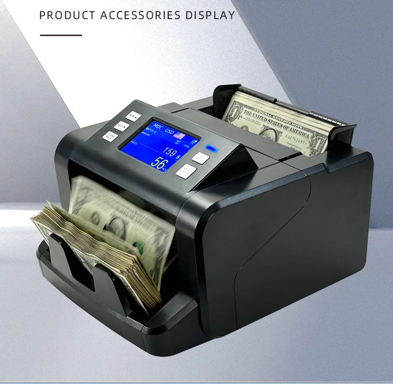P80 CIS Mix Denomination Bill Counter Counterfeit Detection Cash Bank Note Money