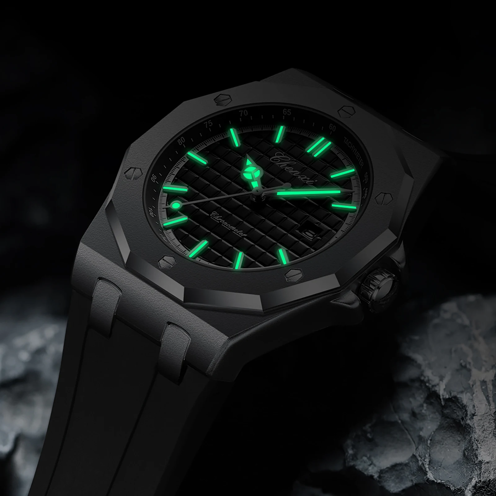 Mens Watches Top Brand Luxury Quartz Calendar Casual Watch Fashion Silicone Waterproof Luminous Wristwatch For Man - 5
