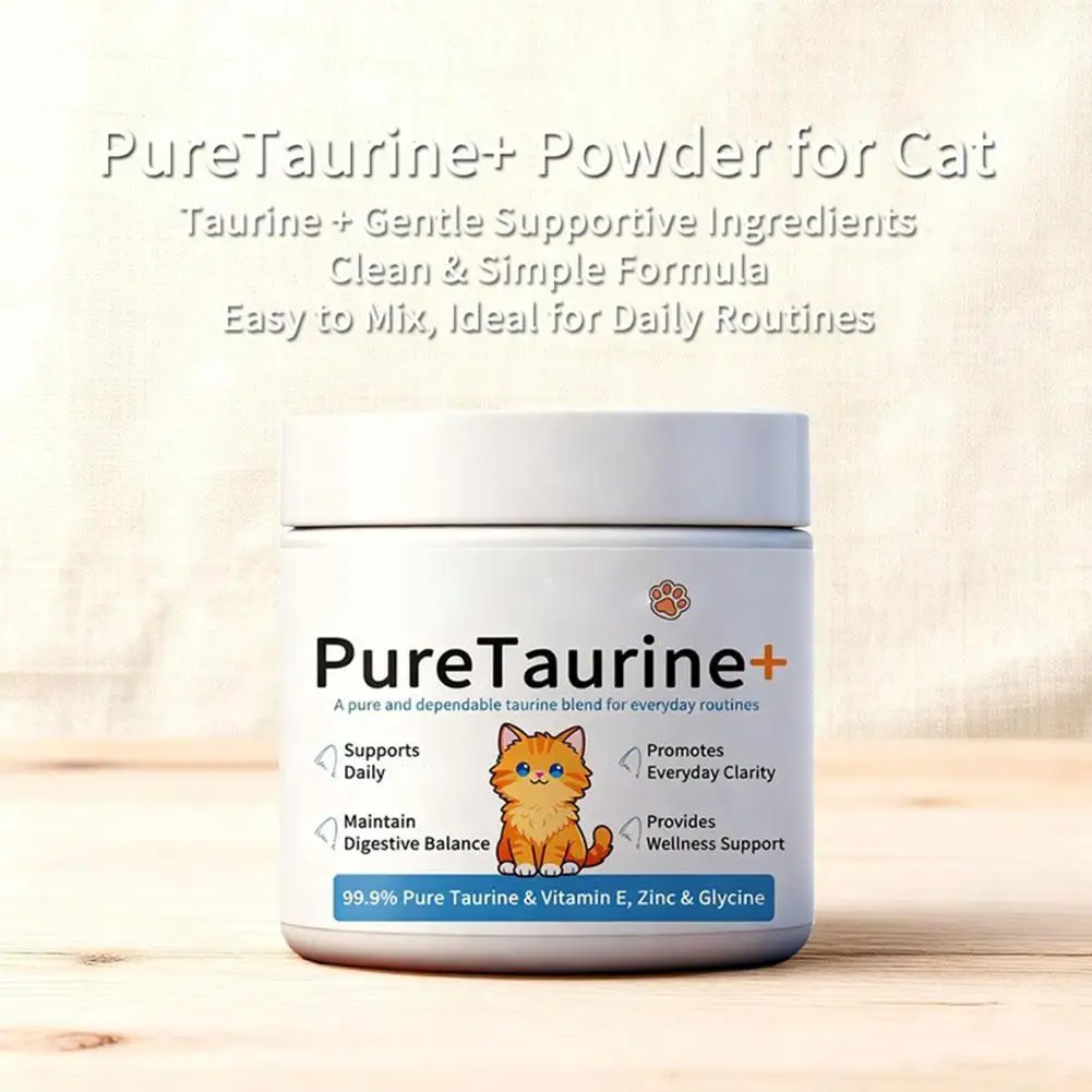 200g Cat Taurine Powder | Digestion & Immune Support