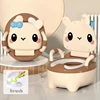 Children's Pot 1-6 Years Old Upgraded Cute Rabbit Baby Toilet Seat Baby Potty Portable Stool Boys & Girls Safe Trainer Seat WC 1