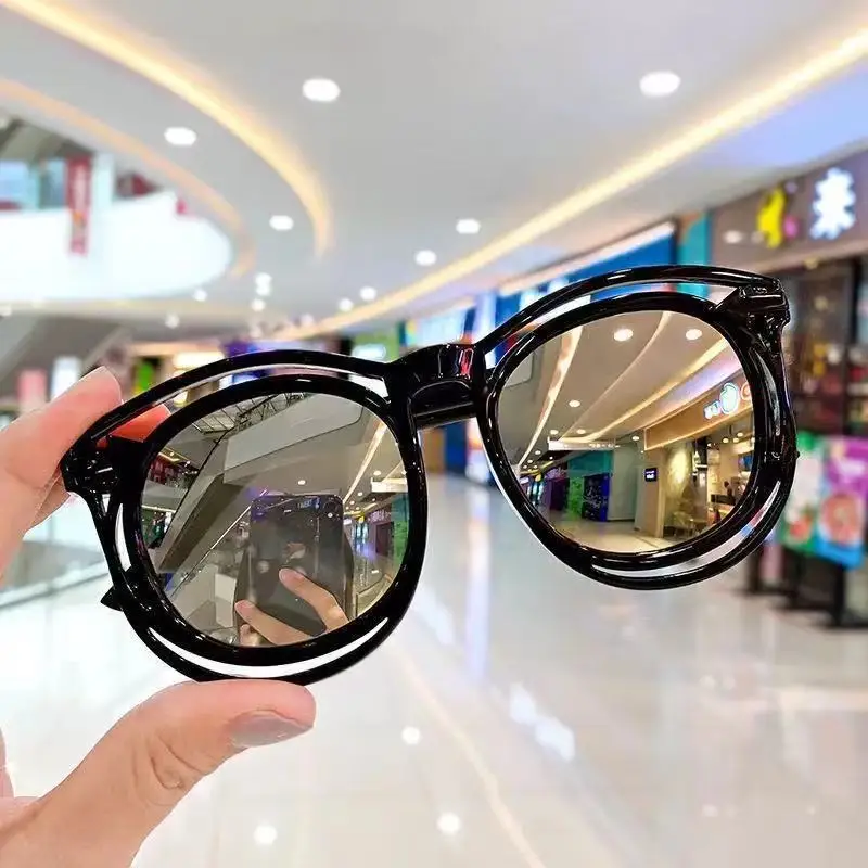 New Fashion Kids Sunglasses Square Children Sunglasses Boy Girl Stylish Goggles Baby Student Eyeglasses Party Eyewear_voghion.com