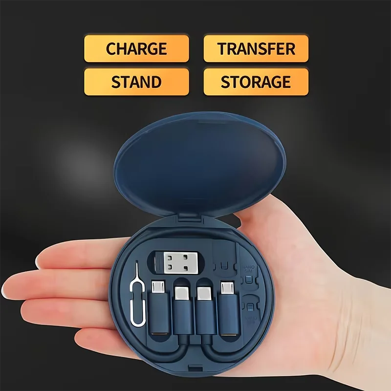 Universal Charging Adapter Cable Set - 60W USB Type C, Micro USB & Lightning Conversion Kit