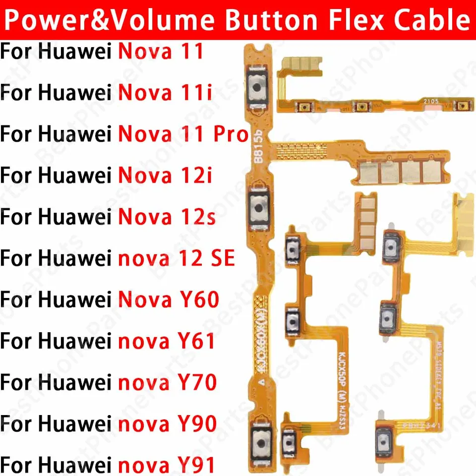 Flat Flex Tasto Power On/Off E Volume Per HUAWEI NOVA SMART / HONOR 6C (DIG-L21, DIG-L01)