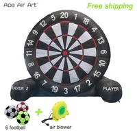 Custom Giant Inflatable Football Dart Board Game Target with 6 PCS Balls For Outdoor or Playground Sports Entertainment 1