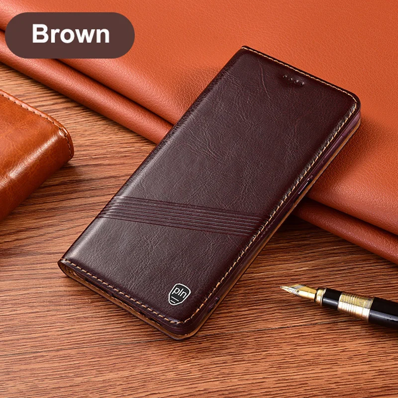 Vintage Genuine Leather Case for XiaoMi Poco F1 F2 F3 F4 M2 M3 M4 X4 Pro GT NFC 5G Wallet Flip Cover