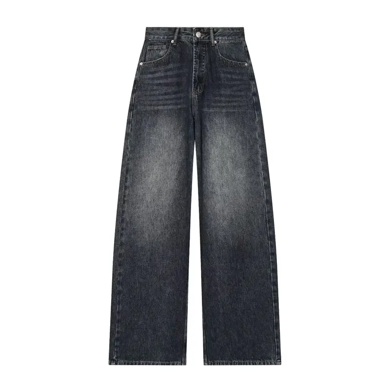 Women's High Waist Wide Leg Jeans Casual Versatile New Arrival Winter 2025 Loose Fit Comfortable Bootcut Denim Trousers - 4