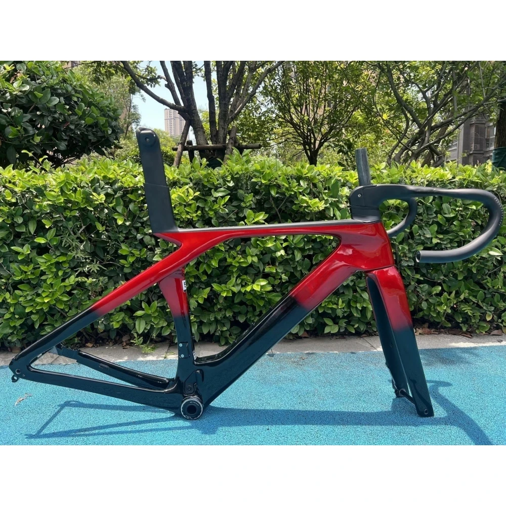 

2023 SLR дорожная рама из углеродного волокна скоростные велосипедные рамы T47 дисковый тормоз гоночный велосипед рама + руль пользовательская живопись DPD UPS