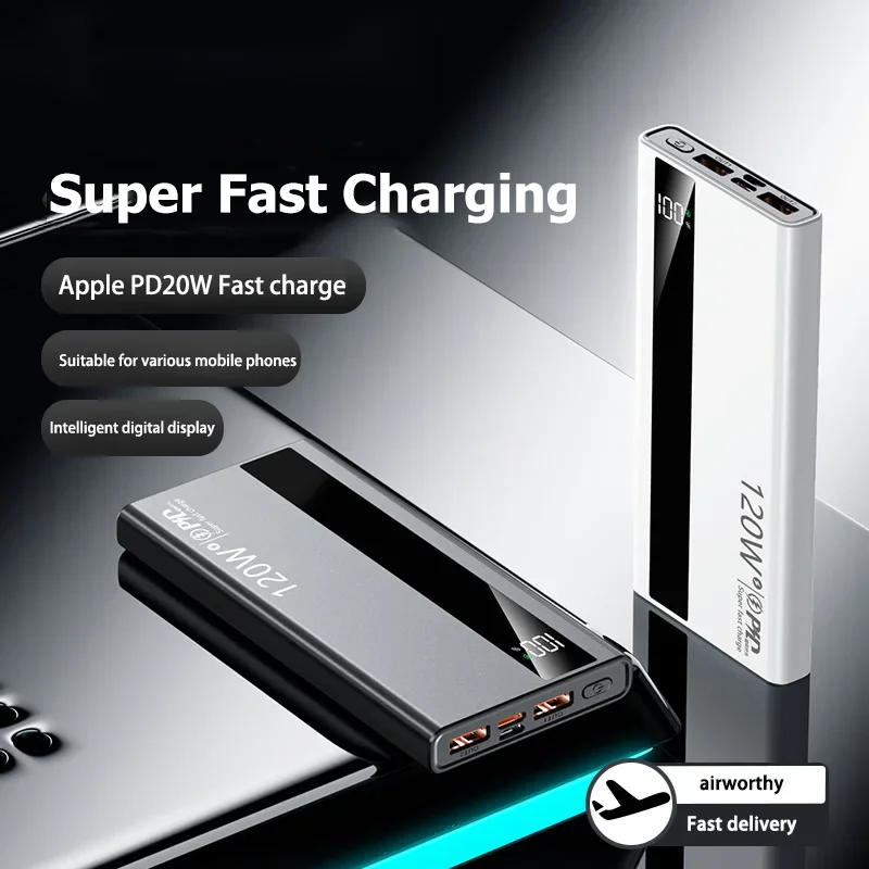 VIVO 200000mAh Power Bank 120W Ricarica rapida Caricabatteria portatile ad alta capacità Moblie Powerbank per iPhone Samsung Huawei - Image 4