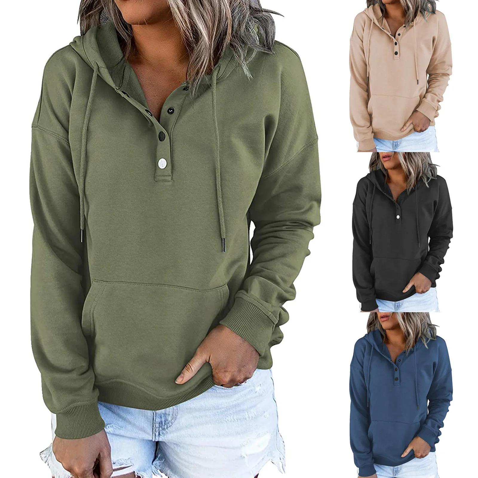 

Long Sleeved Loose Fitting Hoodie Women Korean Casual Y2k Long Sleeve Pullover Tops Hood Shirt Autumn Winter Harajuku Sweatshirt