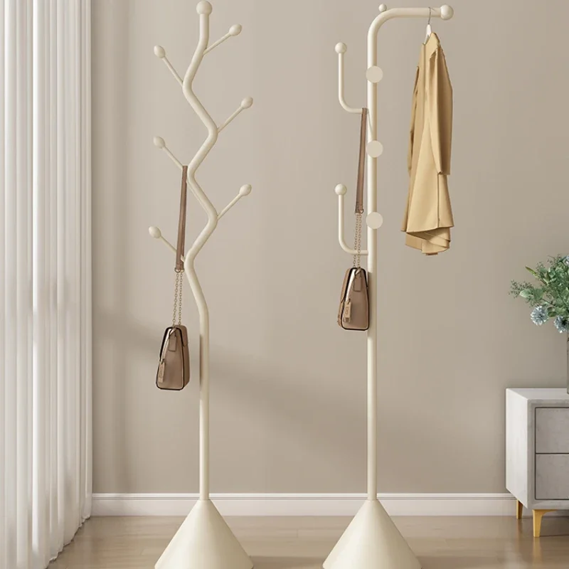 

Internet Celebrity Vertical Clothes Hanger Floor to Ceiling Bedroom Home Simple Cream Windbreaker Hat Rack