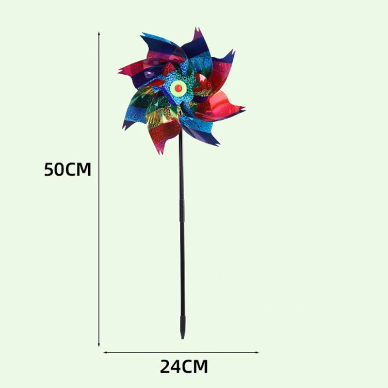 Bird Repeller Pinwheel Reflective Protect Garden Plant Flower Bird Repellent Windmill Garden Decoration