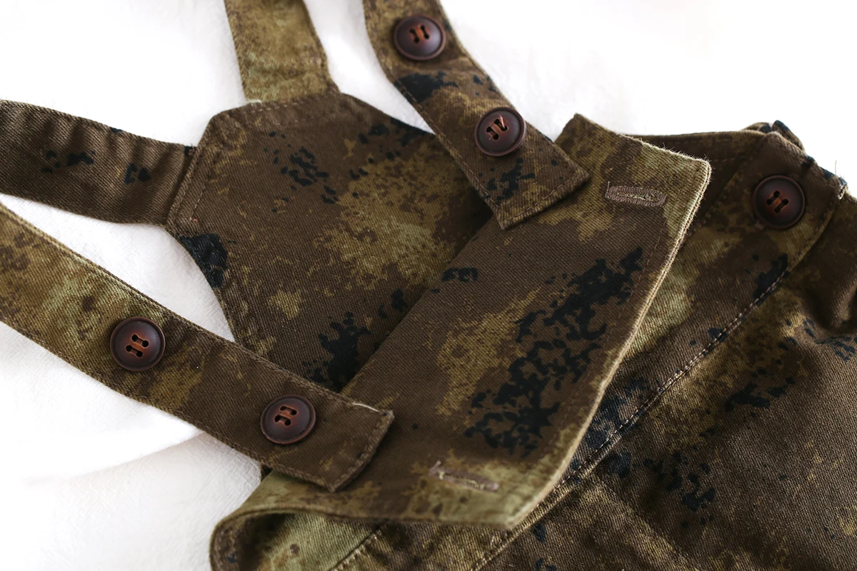 Kidscool Space Battle Fatigues Amy Green Cotton Canvas overalls