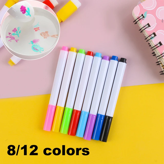 8pcs Magical Water Painting Pen, Magical Floating Ink Pen, Erasing  Whiteboard Marker, A Watercolor Pen That