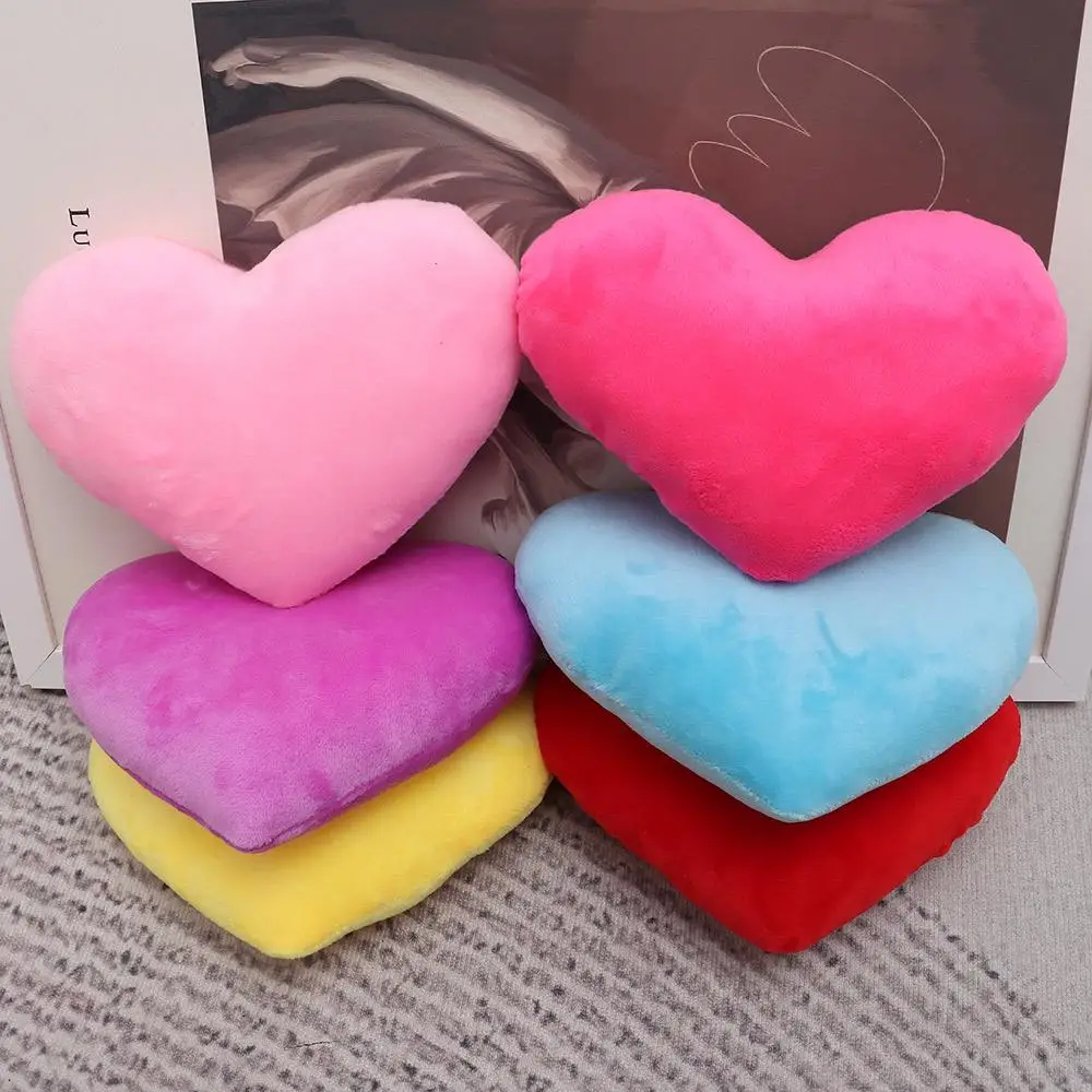 

Colorful Heart Plush Pillow Red Pink Color Lovely Heart Pillow Soft Stuffed Pillow For Birthday Wedding Party Home Decorative