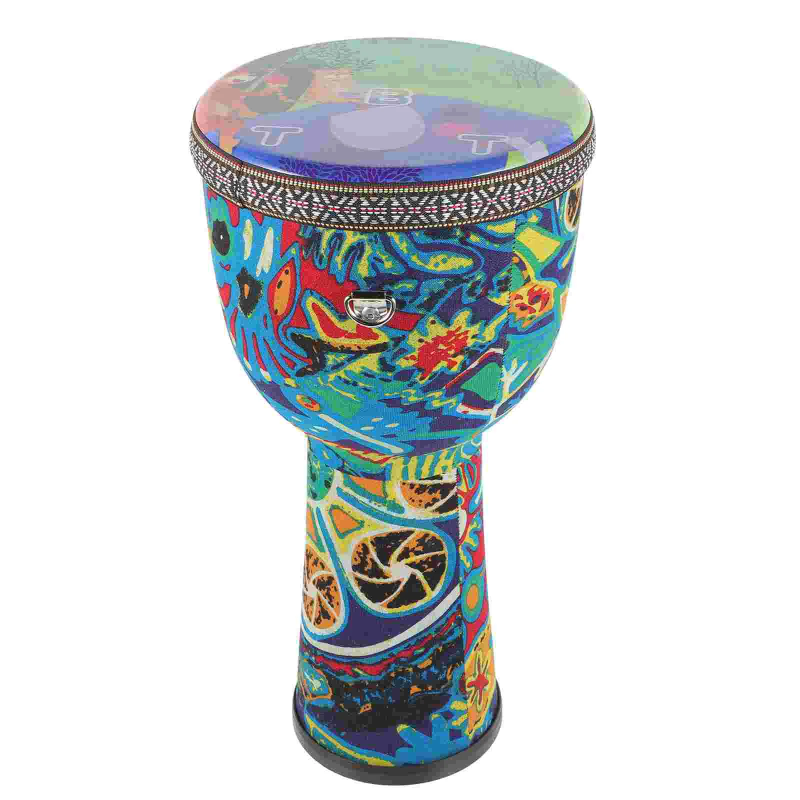 

8-дюймовый Стеклянный барабан Djembe в виде слона, музыкальный инструмент, детская ручная перкуссия для детей, африканские детские игрушки