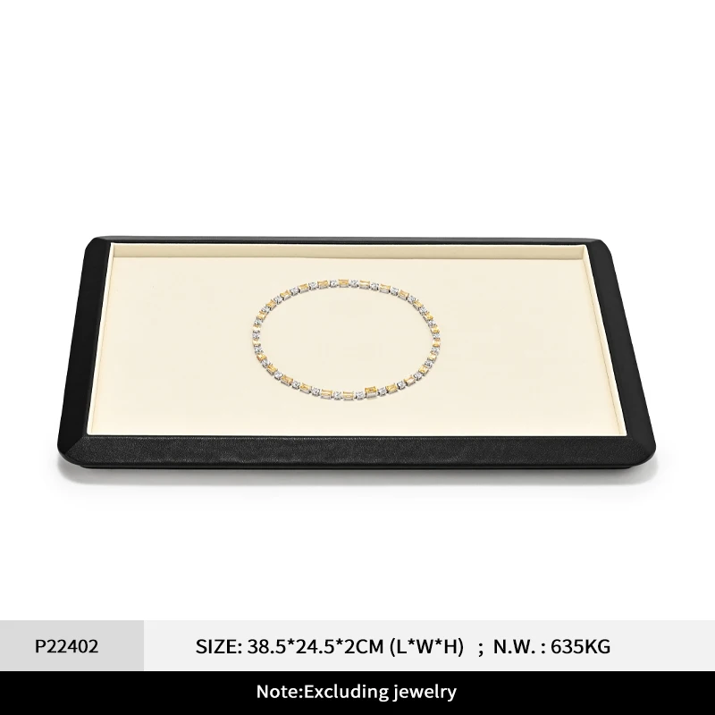 Luxury Jewelry Display and Storage Leather Tray