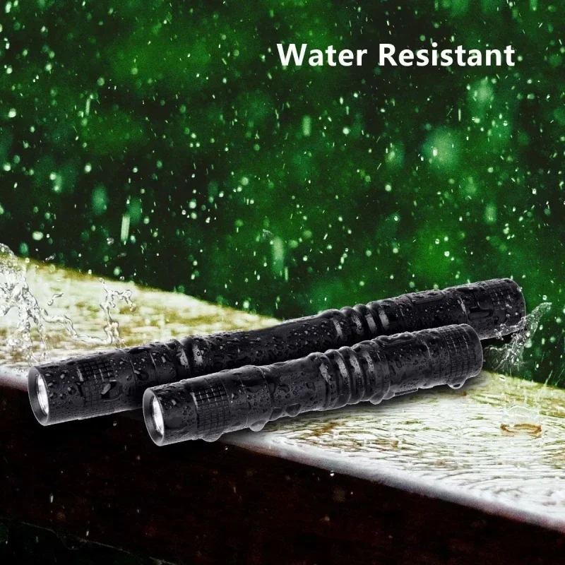 Description Picture 5 of item4 PCS Super Small Mini LED Flashlight Torch Handheld Portable Pen Light Linterna Pocket Torch for Camping Fishing Lantern Lights