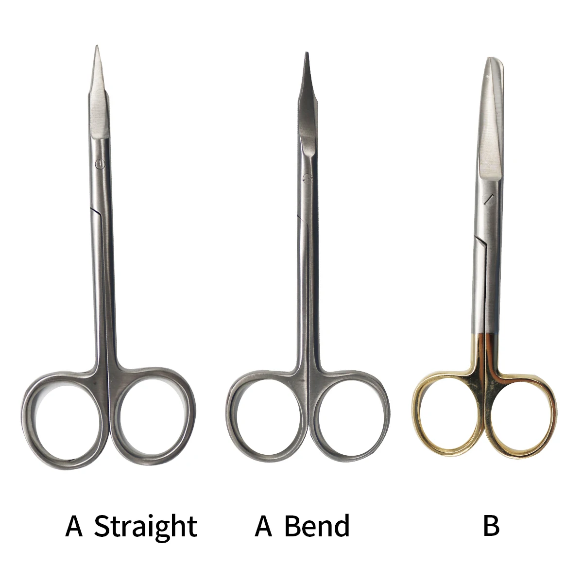 

1Pcs 13cm/15cm Dental Stainless Steel Dressing Scissor Sharp Blunt Straight 、Bend Head Surgical Medical Use