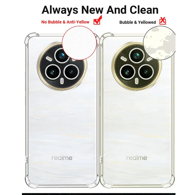Clear Crystal TPU Shockproof Airbag Phone Cover