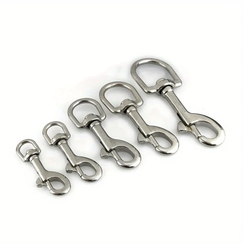 1pc Karabinerhaken Edelstahl Trigger Swivel Eye Bolt für Gurtband Leder Handwerk Tasche Strap Gürtel Verschluss Haustier Hund leine Clip Qualität – Detail 9
