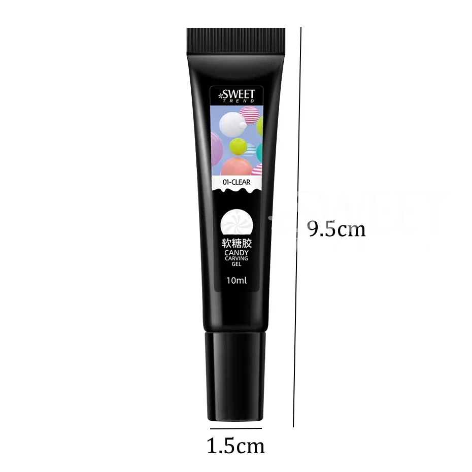 6pcs 5D Tube Pudding Gel Korean-Style Solid Gel Emboss Nail Design Cute Modeling Gel Nail Polish DIY Manicure Accessories Tools