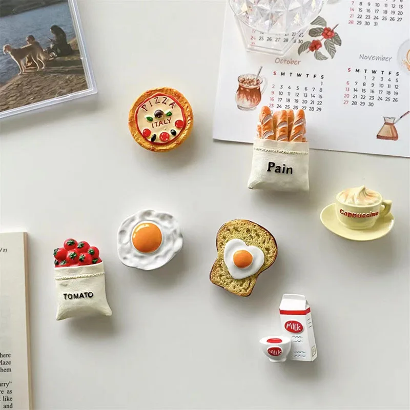 6pcs Cute Magnets Cute Stable No Scratch Mini Magnets Sticker