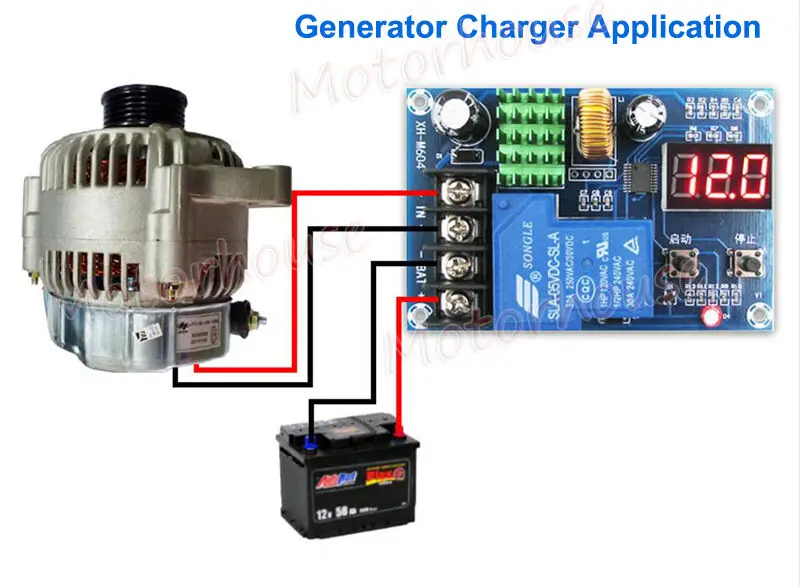 12V 24V 36V 48V Automatic Battery Charger Charging Controller Protection  Module